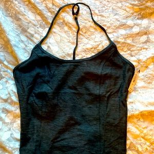 Black crop top working out -no padding